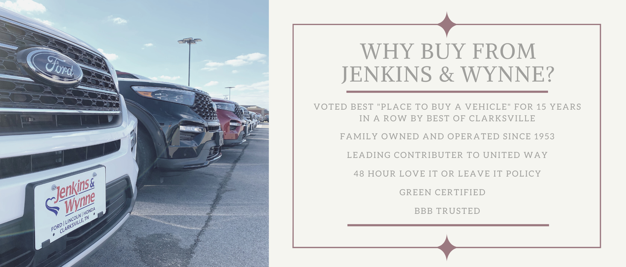 Why buy from jenkins & Wynne slide